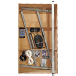 Load image into Gallery viewer, The Custom Laser cut SolarNSat Wooden box containing perfectly fitted equipment for the install
