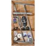 Load image into Gallery viewer, The bundles custom SolarNSat laser cut box neatly packaging all the required equipment for installing the solar bore pump
