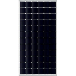 a close up of the black solar panel used in the Solar Pump Install