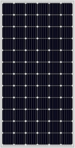 a close up of the black solar panel used in the Solar Pump Install